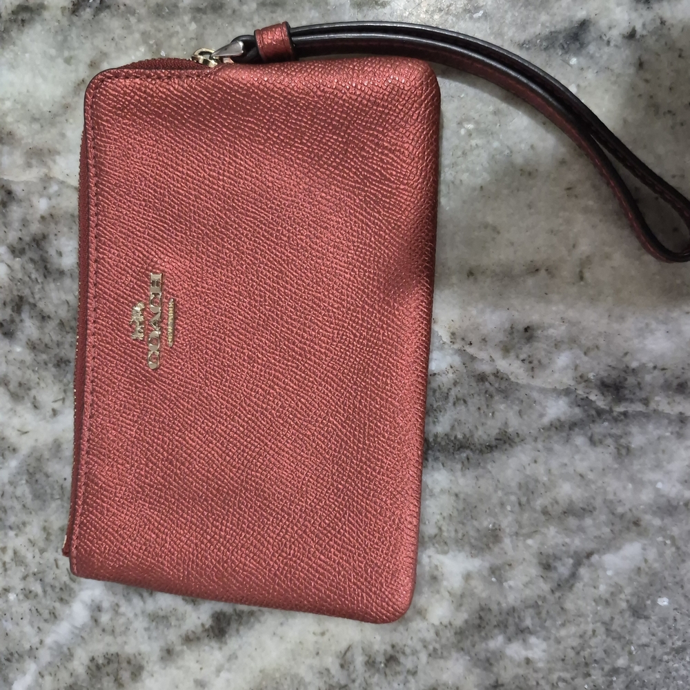 Coach Red Wristlet